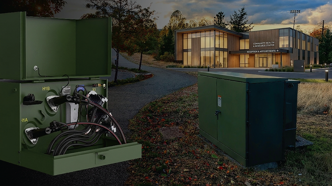 3 phase transformer in rural neighborhood